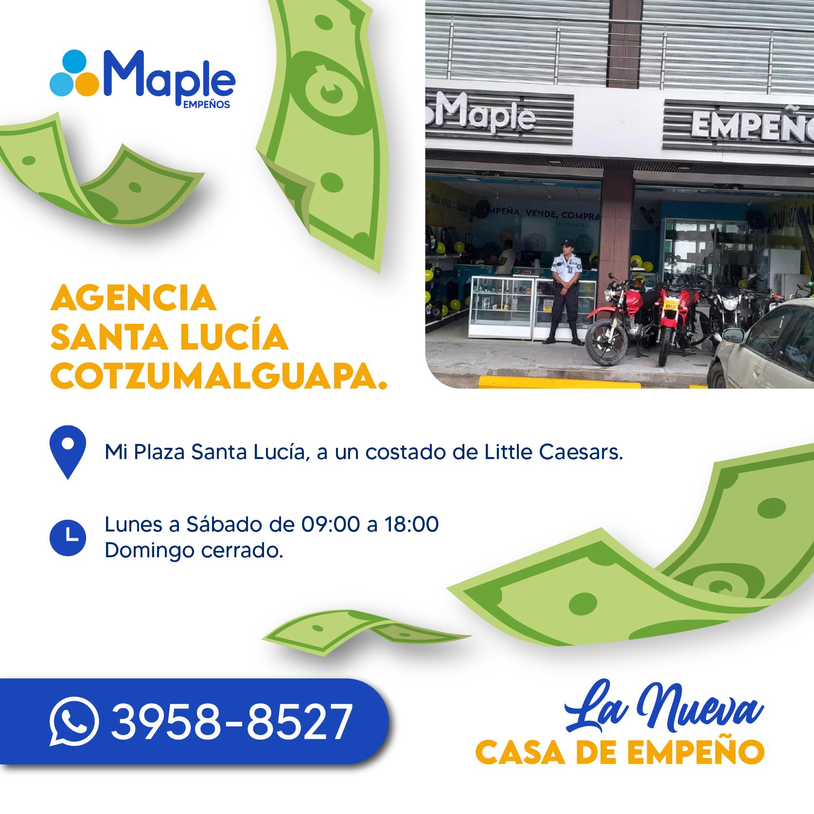 Agencias Maple en Santa Lucia Cotzulmalguapa