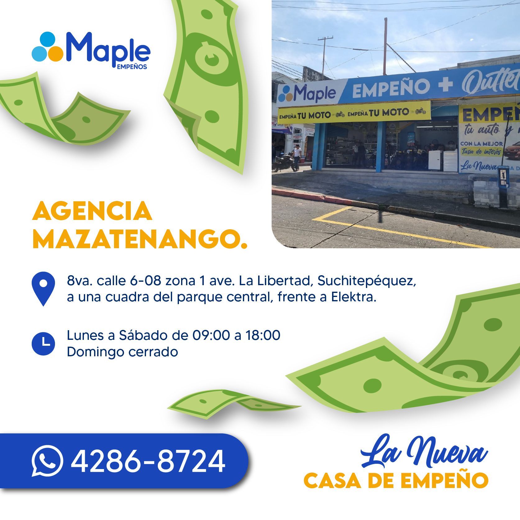 Agencias Maple en Mazatenango