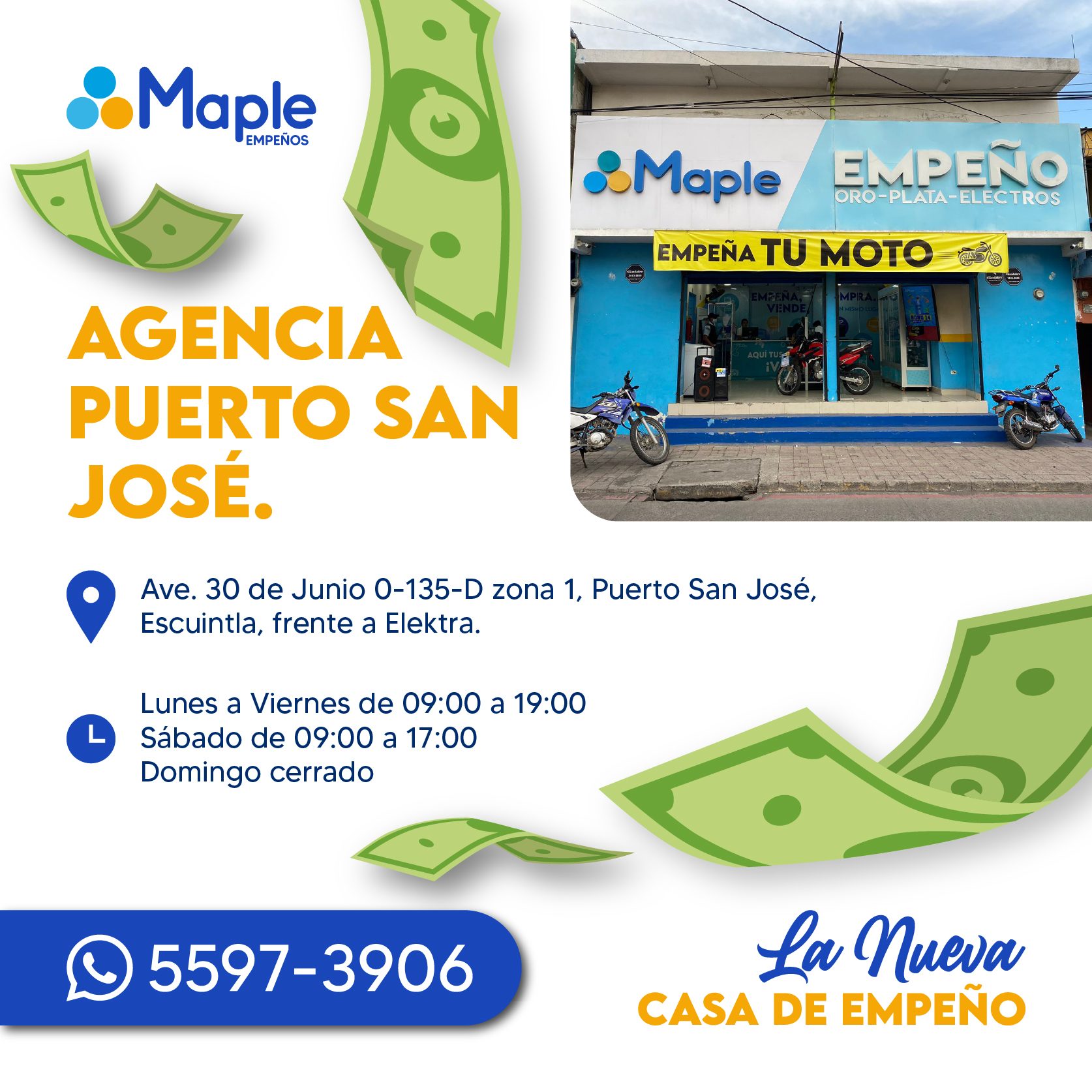 Agenica Maple en Puerto San José 